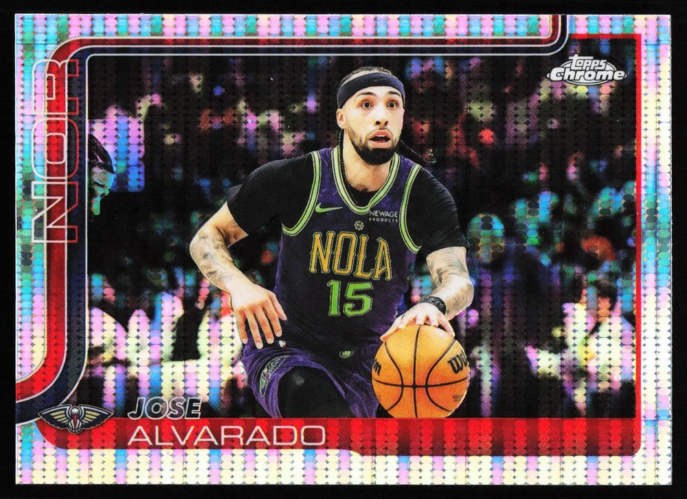 2025-26 Topps Chrome #144 Jose Alvarado Pulsar Refractor