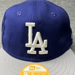 New Era Los Angeles Dodgers 9FIFTY Infant Snapback Hat Navy Blue Gray Kids
