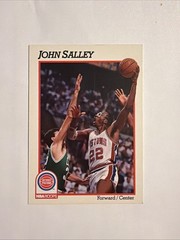 1991-92 NBA Hoops John Salley Basketball Cards #65
