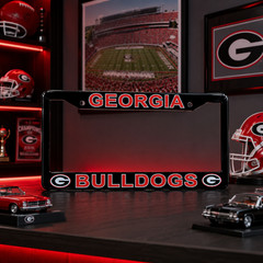 Georgia Bulldogs UGA License Plate Frame Cover – Black – EliteAuto3K