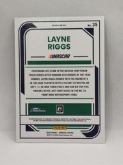 2026 Donruss NASCAR Racing Layne Riggs Optic Blue Velocity Prizm #35 Card