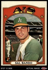1972 Topps #650 Sal Bando Athletics 3 – VG