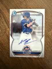 2023 Bowman Draft – Chrome Prospect Autographs AJ Ewing #CDA-AE (AU, RC)