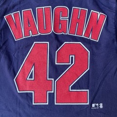 Fruit of the Loom Boston Red Sox Mo Vaughn #42 MLB Blue Shirt Men’s Size L