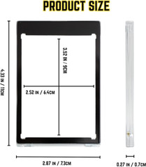 10CT Magnetic Card Holders – 35Pt One Touch Card Holder | U-V Protection Hard Pl
