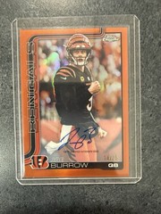 2025 Topps Chrome Joe Burrow Orange Auto /25 #14/25 Bengals SSP Autograph BA-JB