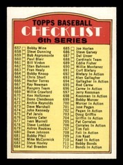 1972 Topps Baseball #604 6th Series Checklist (657-787) NM/MT *d17