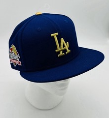 LA Dodgers Blue & Gold 2024 WS Champions 9FIFTY Snap Back Hat MLB New Era