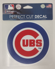Chicago Cubs Fan Lot Wincraft 3’ X 5’ White W Flag and Logo Decal Baseball MLB