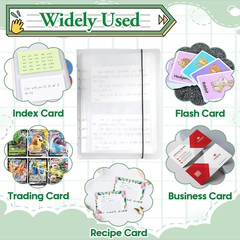 3×5 Index Card Holder Binder – Card Organizer for Note Cards, Flash Cards, and R