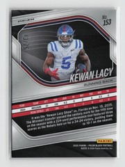 2025 Panini Prizm Black #153 Kewan Lacy Prizms Red Power #/75