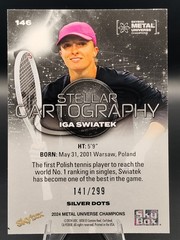 2024 Metal Universe Champions Iga Swiatek 146 Silver Dots 141/299