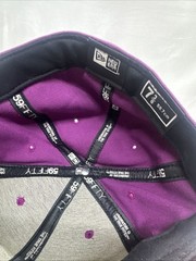 NEW ERA FITTED CAP HAT INVISIBLE STRIPES PROMOTIONAL MTV ABDC PURPLE 7 3/8 NEW