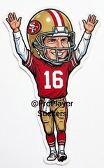 🏈 Joe Montana “Touchdown” Sticker 🏈