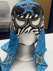 Penta Autographed Jeweled Mask AAA Lucha Underground WWE AEW Pentagon jr