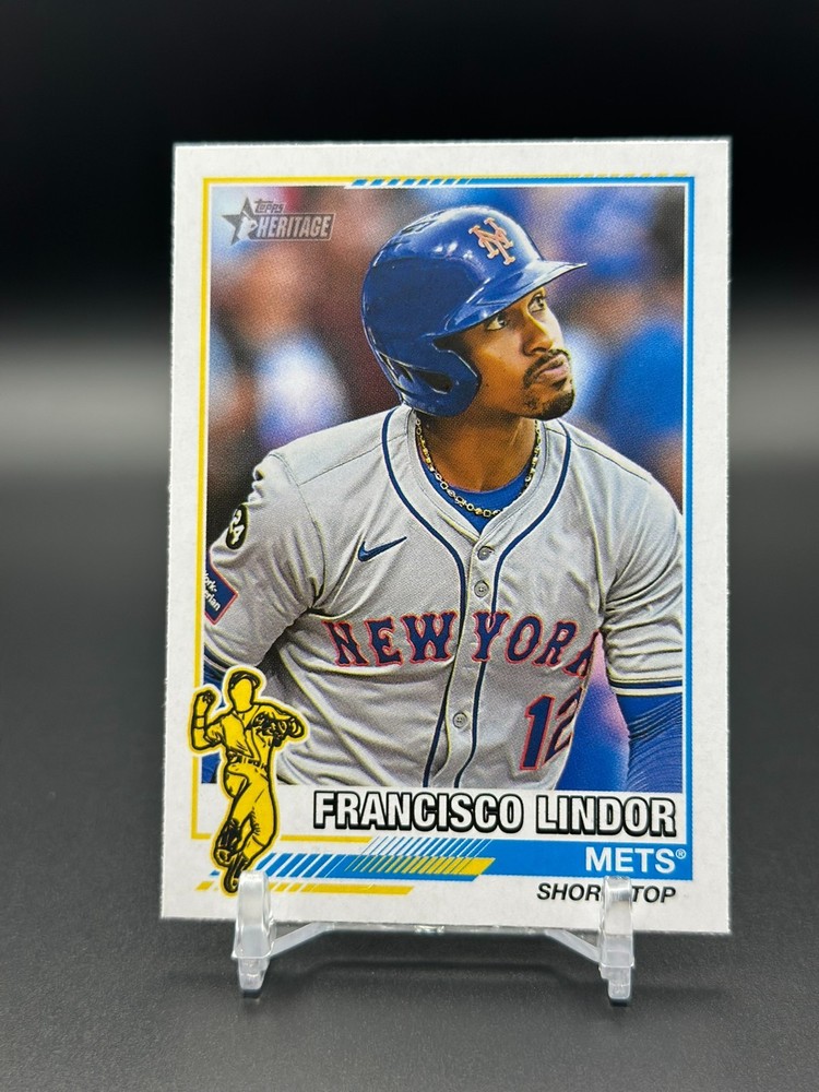 2025 Topps Heritage – Francisco Lindor #76R-13 Redefined Insert | NY Mets