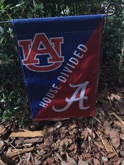 NEW Auburn vs. Alabama House Divided Garden Flag