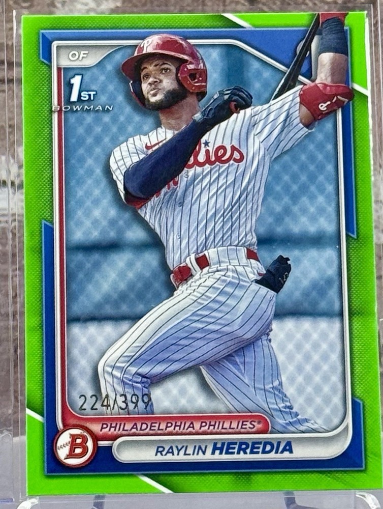 2024 Bowman 1st Raylin Heredia #BP-146 Neon Green Border /399 (RC)