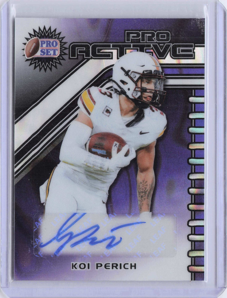 2025 Leaf Koi Perich Purple RC Auto /8 #PA-KP1 Oregon 1016