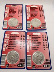 1998 New York Giants Tailgate Club Nickel Silver Coins Strahan Way Armstead Kan…