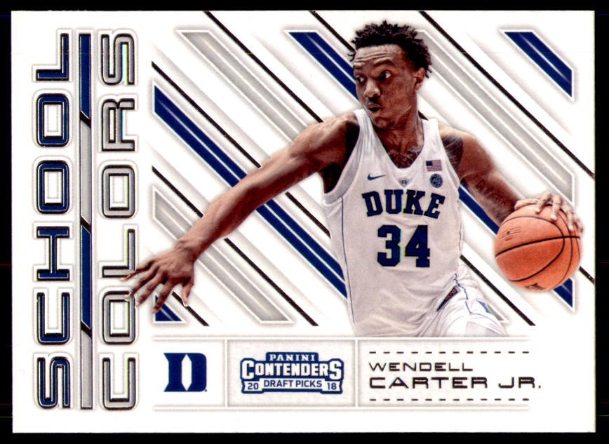 2018 Panini Contenders Draft Picks #7 Wendell Carter Jr. School Colors