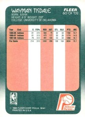 1988-89 Fleer #60 Wayman Tisdale