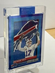 Josh Allen Custom novelty art Handmade Buffalo Bills Patch CARD