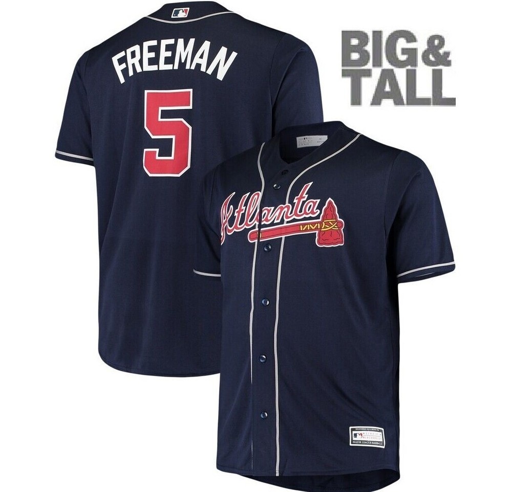 MLB Atlanta Braves #5 Alternate Baseball Jersey New Big & Tall Mens Sizes