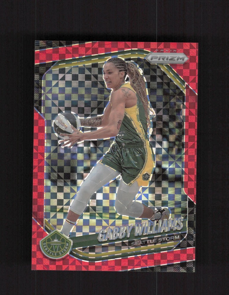 2025 Panini Prizm WNBA #77 Gabby Williams Red Power Prizms #/75