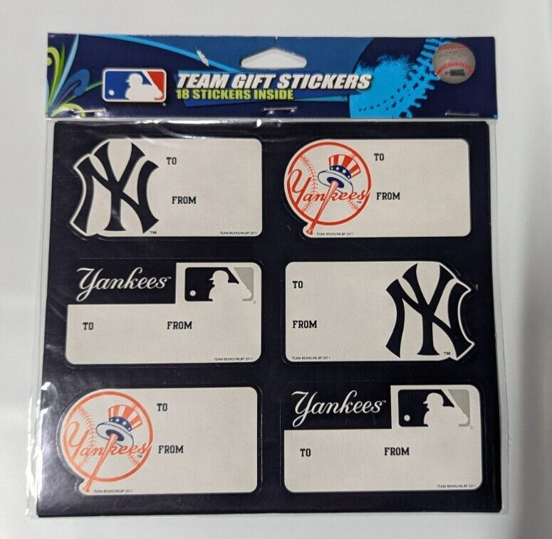 New York Yankees Gift Stickers Christmas Holiday Birthday – Perfect Presents