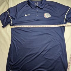 Gonzaga Bulldogs Nike Dri-Fit Mens XL Polo Shirt Short Sleeve Blue