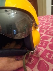 Green Bay Full Size Aviation Fighter Jet Helmet