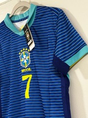 Brasil Vinicius Junior #7 Soccer Jersey Blue Unisex Adult