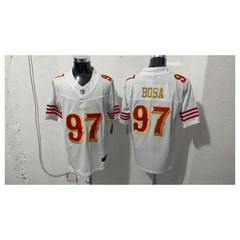 New SF 49ers 2025 F.U.S.E Rivalries Collection White Stitched Jersey Tariffs​==