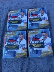 2026 Topps Finest Baseball Mega Box Lot of (4) / (4) FACTORY SEALED BOXES