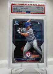 2023 Bowman Draft – Chrome Wyatt Langford #BDC-106 (RC) PSA 10
