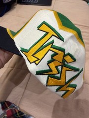 Vintage NCAA Notre Dame Fighting Irish Top of the World Bolt Snapback Hat