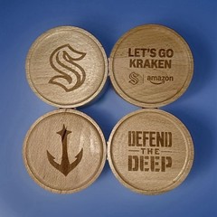 New 2025 SEATTLE KRAKEN COASTER SET Fan Appreciation Night CPA SGA 4.15.2025