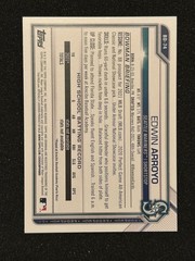 2021 EDWIN ARROYO BOWMAN DRAFT 1ST ROOKIE CARD RC SEATTLE MARINERS #BD-74
