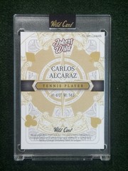 Carlos Alcaraz 1/1 – Jokers Wild Black & Gold Rainbow Holo Foil – 2025 Wild Card