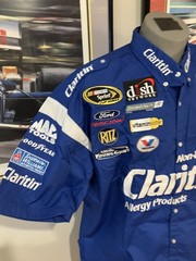 ROUSH / FENWAY RACING CLARITIN CUSTOM EMBROIDERED TEAM ISSUE CREW SHIRT