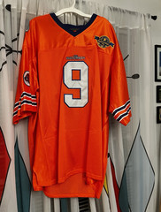 Boucher #9 Football Jersey Orange Bourbon Bowl 60th Anniversary Patch 2Xl