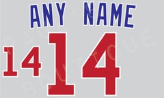Chicago Cubs Lettering Kit for an Authentic, Replica or Youth Road 2023 Jersey