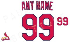 St. Louis Cardinals Lettering Kit for Authentic 2023 Jersey – ANY NAME & NUMBER