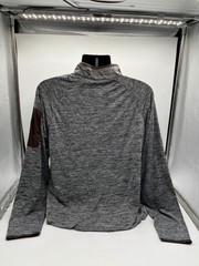 Wyoming Cowboys Mens Large Colosseum Quarter Zip Gray Heather Pullover