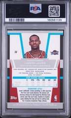 2003 BOWMAN SIGNATURE #56 LEBRON JAMES ROOKIE RC 627/1250 PSA 4