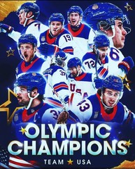 2026 U.S. MENS HOCKEY TEAM OLYMPIC GOLD MEDAL CHAMPIONS 12X15 PLAQUE