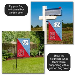 North Carolina vs North Carolina State House Divided Garden Flag Yard Flag