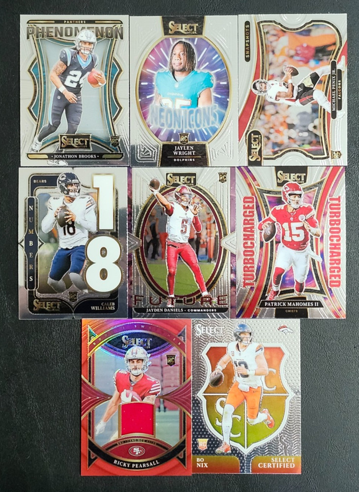 2024 Select Football INSERTS with Prizms and Rookies You Pick – 2 Card Minimum