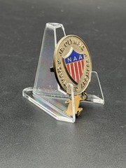 Vtg 1960s NAA Archery Junior Olympics Qualified Archer Medal Novice Rocker Pin